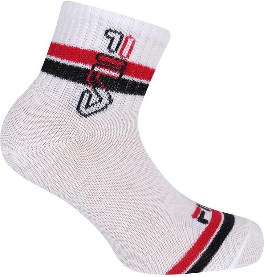 Fila Korte sokken JUNIOR BOY QUARTER SOCKS sportief ontwerp met dynamische strepen (6 paar) - Foto 3