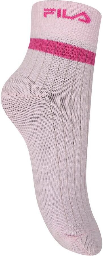 Fila Korte sokken JUNIOR GIRL QUARTER SOCKS eenvoudig design met subtiel logo fijne ribstructuur (6 paar) - Foto 2