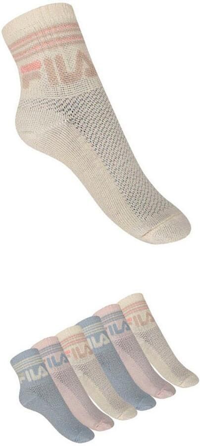 Fila Korte sokken JUNIOR GIRL QUARTER SOCKS met subtiele patroonstructuur (6 paar) - Foto 3