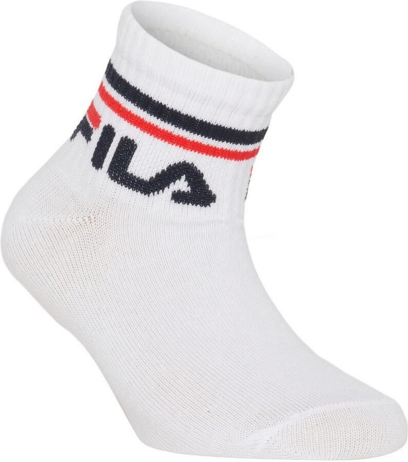 Fila Korte sokken JUNIOR UNISEX QUARTER PLAIN SOCKS met gebreid logo in de ribband kindersokken (set 6 paar) - Foto 2