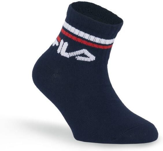 Fila Korte sokken JUNIOR UNISEX QUARTER PLAIN SOCKS met gebreid logo in de ribband kindersokken (set 6 paar) - Foto 2