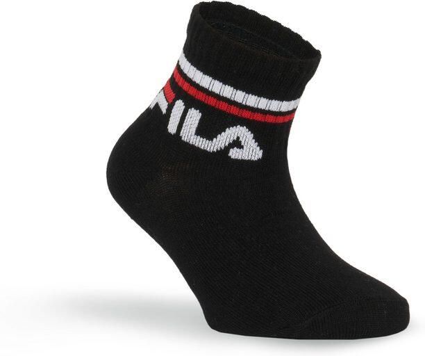 Fila Korte sokken JUNIOR UNISEX QUARTER PLAIN SOCKS met gebreid logo in de ribband kindersokken (set 6 paar) - Foto 2