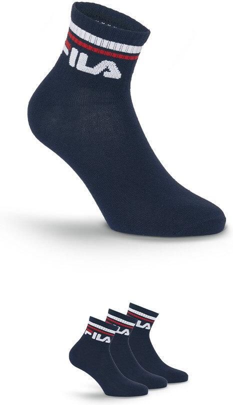 Fila Korte sokken Katoenmix Unisex Contraststrepen (3 paar) - Foto 4