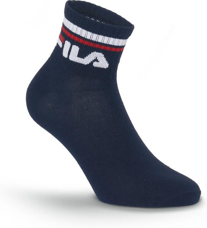 Fila Korte sokken Katoenmix Unisex Contraststrepen (3 paar) - Foto 2