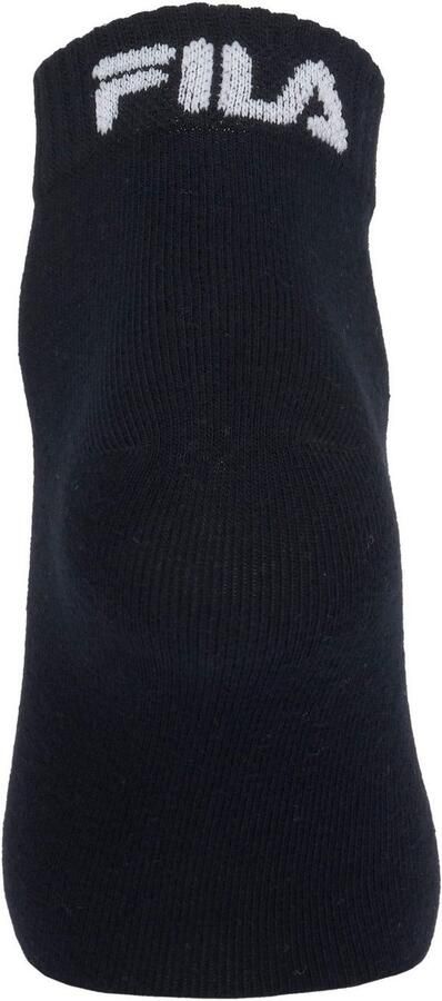 Fila Korte sokken UNISEX INVISIBLE PLAIN SOCKS Katoen gsel ribboorden platte teennaad (6 paar Set van 6) - Foto 4