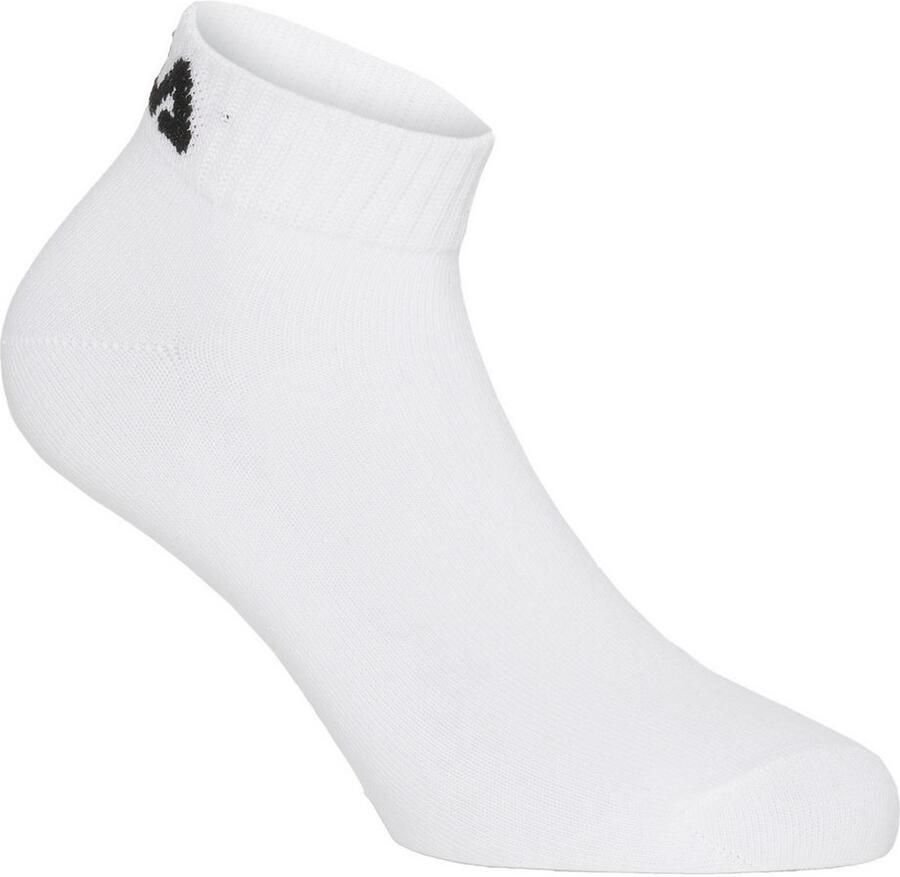 Fila Korte sokken UNISEX INVISIBLE PLAIN SOCKS Katoen gsel ribboorden platte teennaad (6 paar Set van 6)