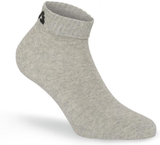 Fila Korte sokken UNISEX INVISIBLE PLAIN SOCKS Katoen gsel ribboorden platte teennaad (6 paar Set van 6)