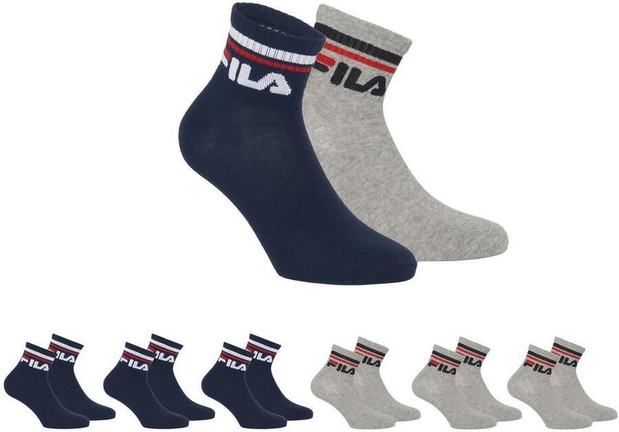 Fila Korte sokken UNISEX QUARTER PLAIN SOCKS (set 6 paar) - Foto 3