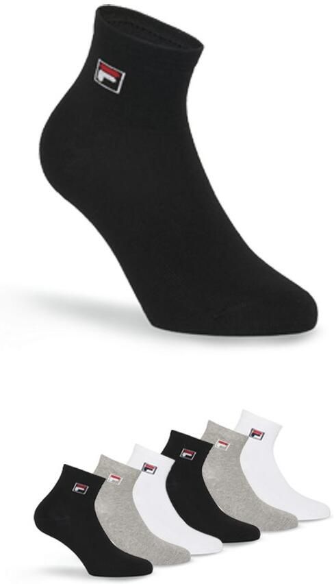 Fila Korte sokken UNISEX QUARTER PLAIN SOCKS (set 6 paar) - Foto 6