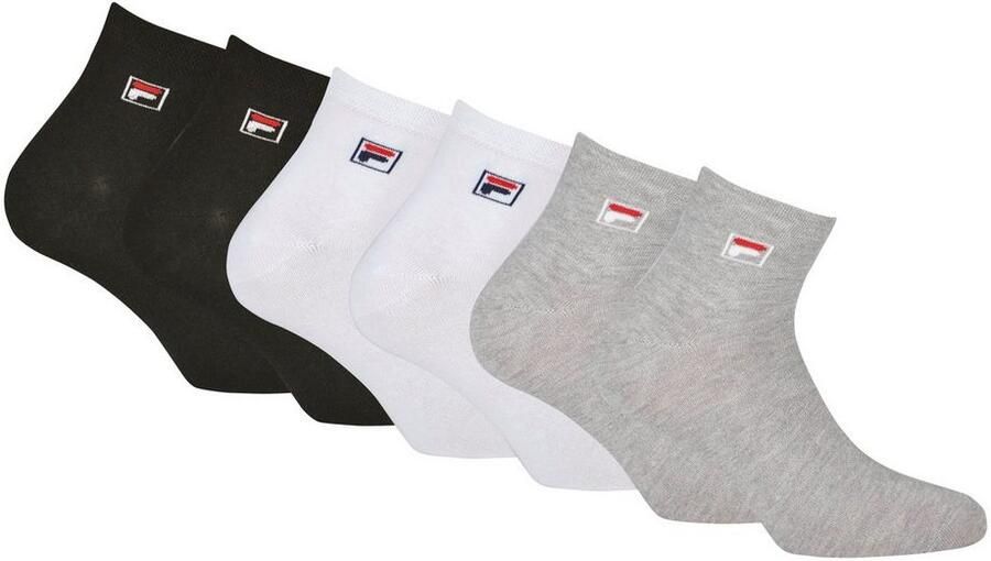 Fila Korte sokken UNISEX QUARTER PLAIN SOCKS (set 6 paar) - Foto 4