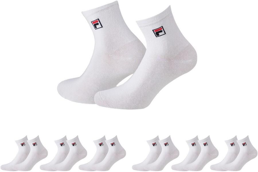 Fila Korte sokken UNISEX QUARTER PLAIN SOCKS (set 6 paar)