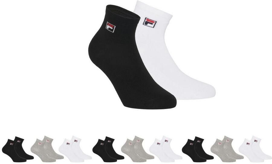 Fila Korte sokken UNISEX QUARTER PLAIN SOCKS (set 9 paar)