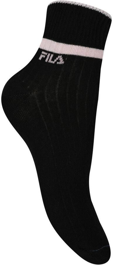 Fila Korte sokken WOMAN QUARTER SOCKS met geribbelde enkelpartij (6 paar)