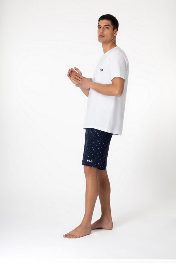Fila Shortama MAN JERSEY PYJAMAS Broek gestippeld met elastiek shirt met ronde hals (2-delig) - Foto 5