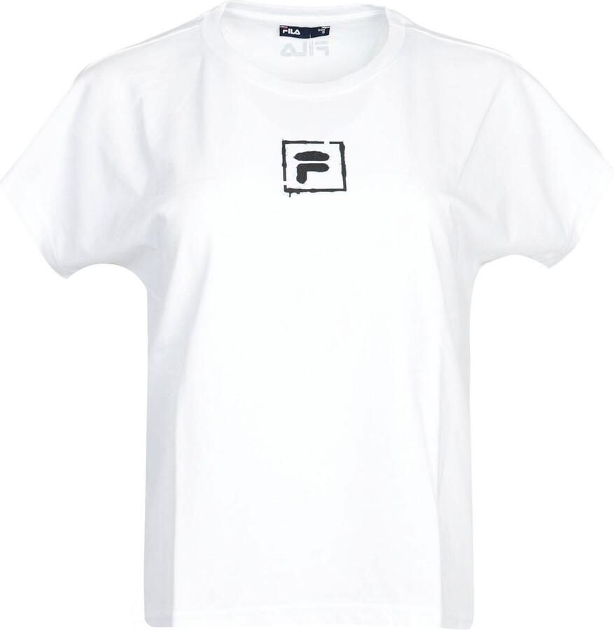 Fila Shortama WOMAN JERSEY PYJAMAS met opvallende logoprint ronde hals (2-delig)