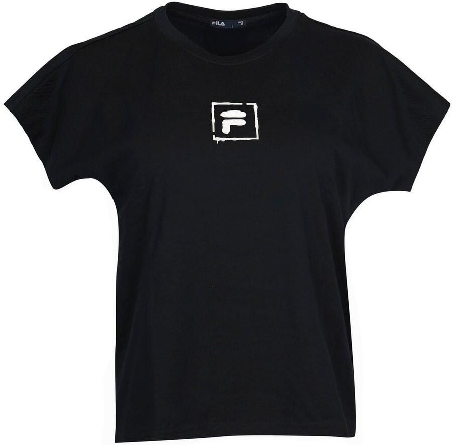 Fila Shortama WOMAN JERSEY PYJAMAS met opvallende logoprint ronde hals (2-delig)