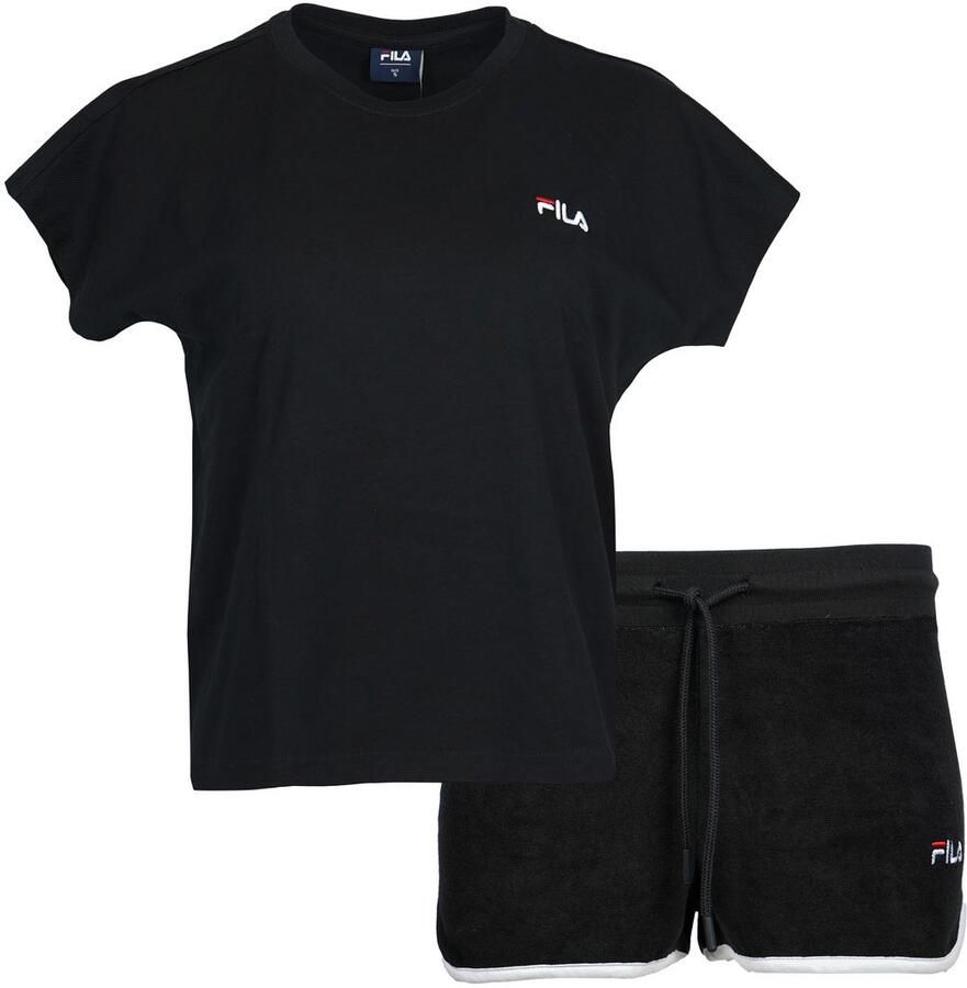 Fila Shortama WOMAN JERSEY TOP + TERRY SPONGE SHORTS PYJAMAS (2-delig) - Foto 2
