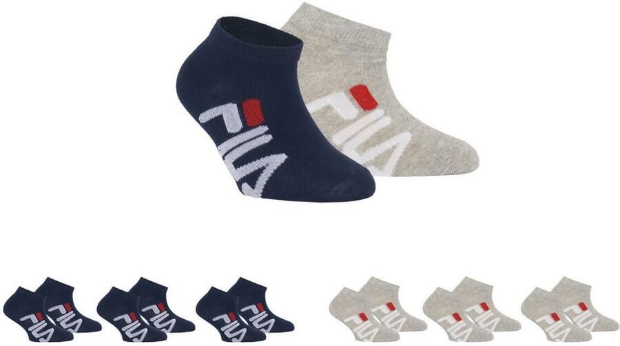 Fila Sneakersokken JUNIOR UNISEX INVISIBLE SOCKS met logo-opdruk aan de zijkant (set 6 paar) - Foto 3