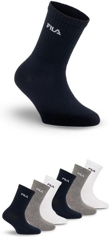 Fila Sokken brede ribboord katoenmix unisex (6 paar) - Foto 5