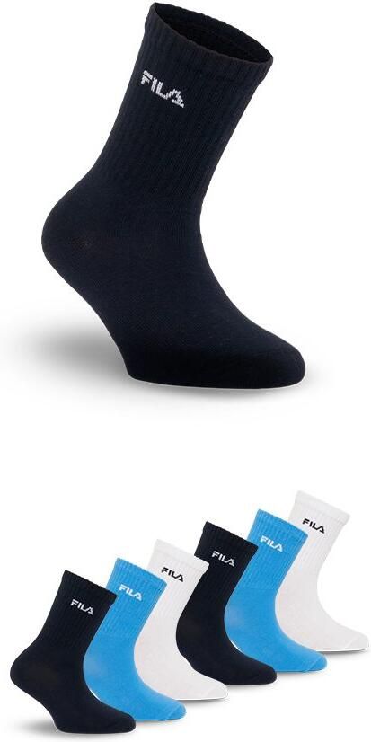 Fila Sokken brede ribboord katoenmix unisex (6 paar) - Foto 8