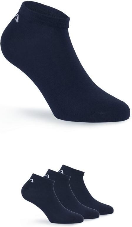Fila Sokken UNISEX INVISIBLE PLAIN SOCKS met ingebreid logo bij de hiel (3 paar) - Foto 3