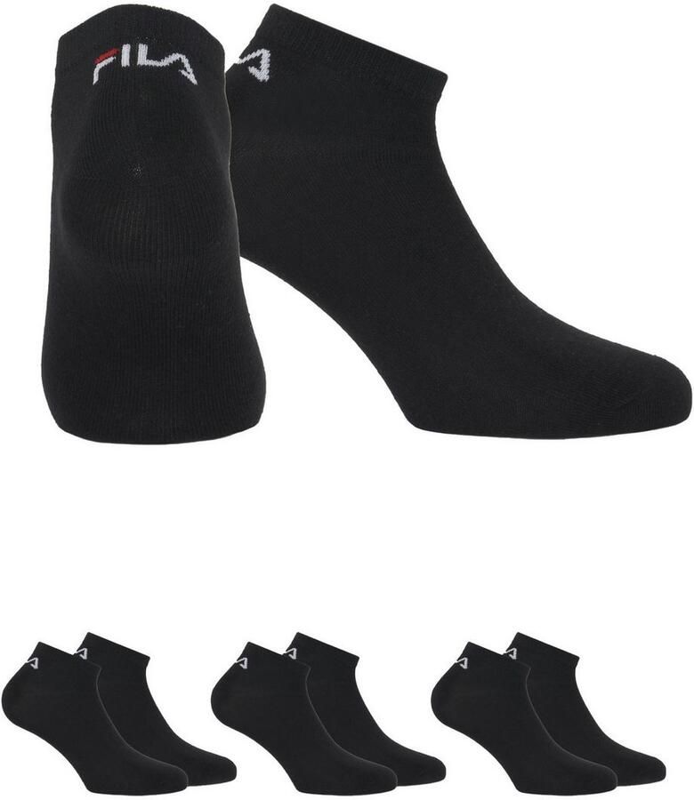 Fila Sokken UNISEX INVISIBLE PLAIN SOCKS met ingebreid logo bij de hiel (3 paar) - Foto 3