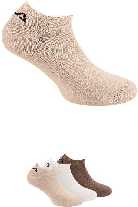 Fila Sokken UNISEX INVISIBLE PLAIN SOCKS met ingebreid logo bij de hiel (3 paar) - Foto 2