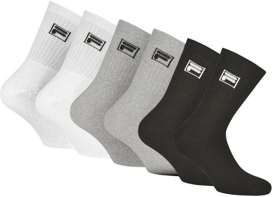 Fila Sportsokken UNISEX CREW TENNIS FULL TERRY SOCKS (set 6 paar)