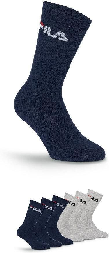 Fila Tennissokken Logo opschrift brede ribboord Katoenmix (6 paar) - Foto 4