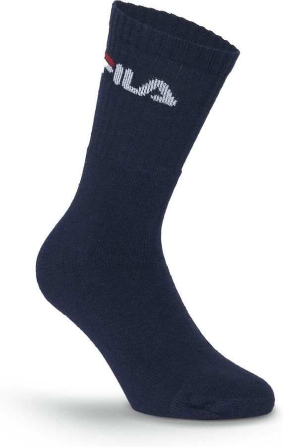 Fila Tennissokken Logo opschrift brede ribboord Katoenmix (6 paar)