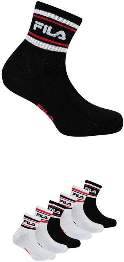 Fila Vrijetijdssokken MAN LIFESTYLE QUARTER SOCKS met opvallend logo-opschrift (6 paar) - Foto 4