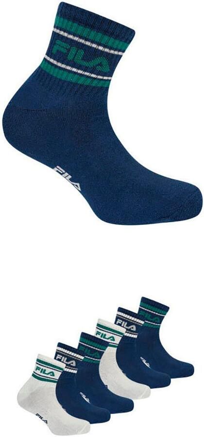 Fila Vrijetijdssokken MAN LIFESTYLE QUARTER SOCKS met opvallend logo-opschrift (6 paar) - Foto 3