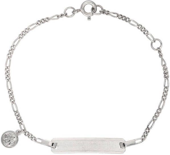 Firetti Armband Sieraad cadeau zilverkleur 925 armband armketting figaroketting engel