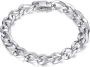 Firetti Edelstalen armband Sieraad cadeau panzerketting kettingschakels - Thumbnail 1