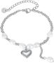 Firetti Edelstalen armband Sieraad cadeau hart & parels - Thumbnail 1