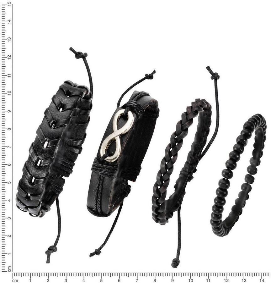 Firetti Armband set Infinity eeuwige band (set 4-delig)
