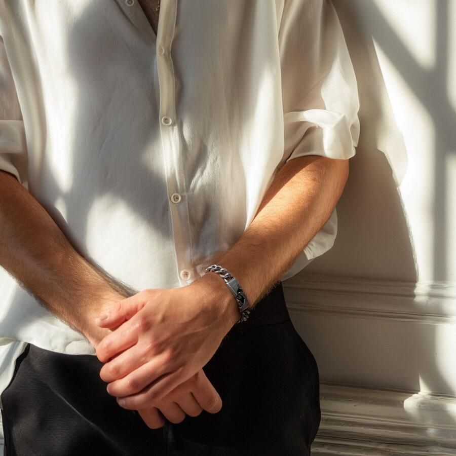 Firetti Armband Sieraad cadeau roestvrij staal armbanden armbandketting schakelketting vintage - Foto 2