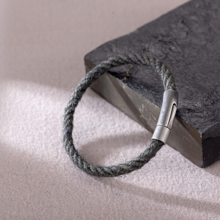 Firetti Armband Sieraad cadeau roestvrij staal jutevezel armbanden armbandketting