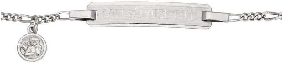 Firetti Armband Sieraad cadeau zilver 925 armband armketting figaroketting engel - Foto 2