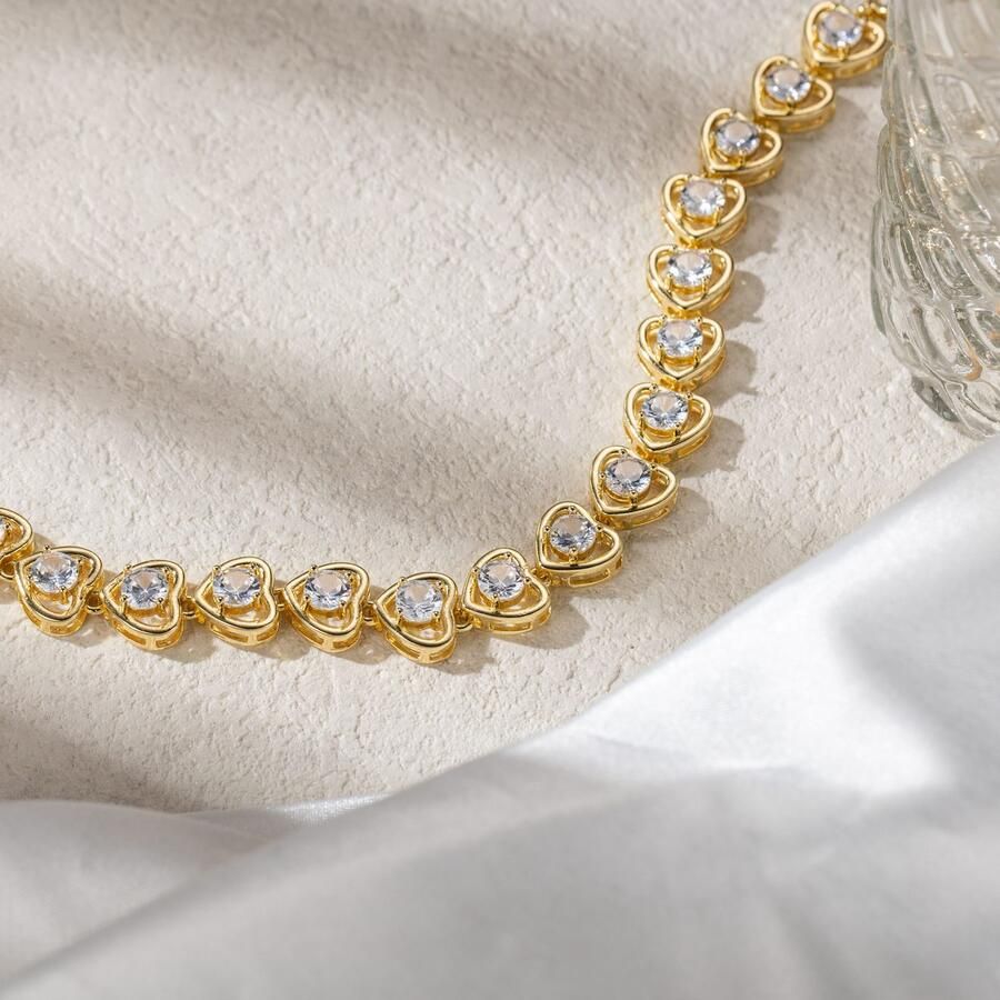 Firetti Armband Sieraden cadeau koper armband hartschakelketting liefde