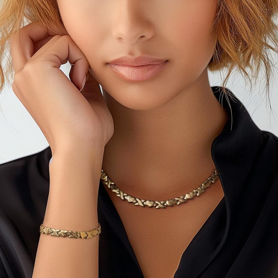 Firetti Armband Sieraden cadeau roestvrijstalen armbanden schakelarmband X en hart - Foto 2