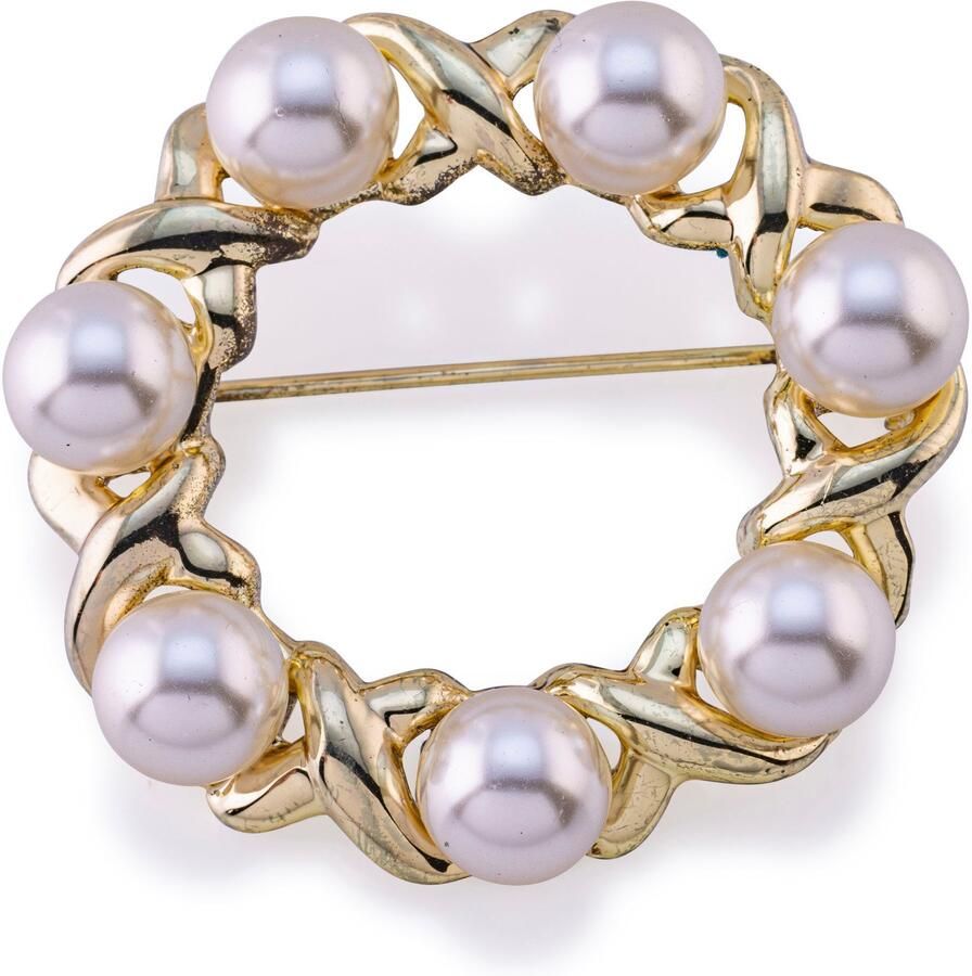 Firetti Broche Sieraad cadeau broche met parels