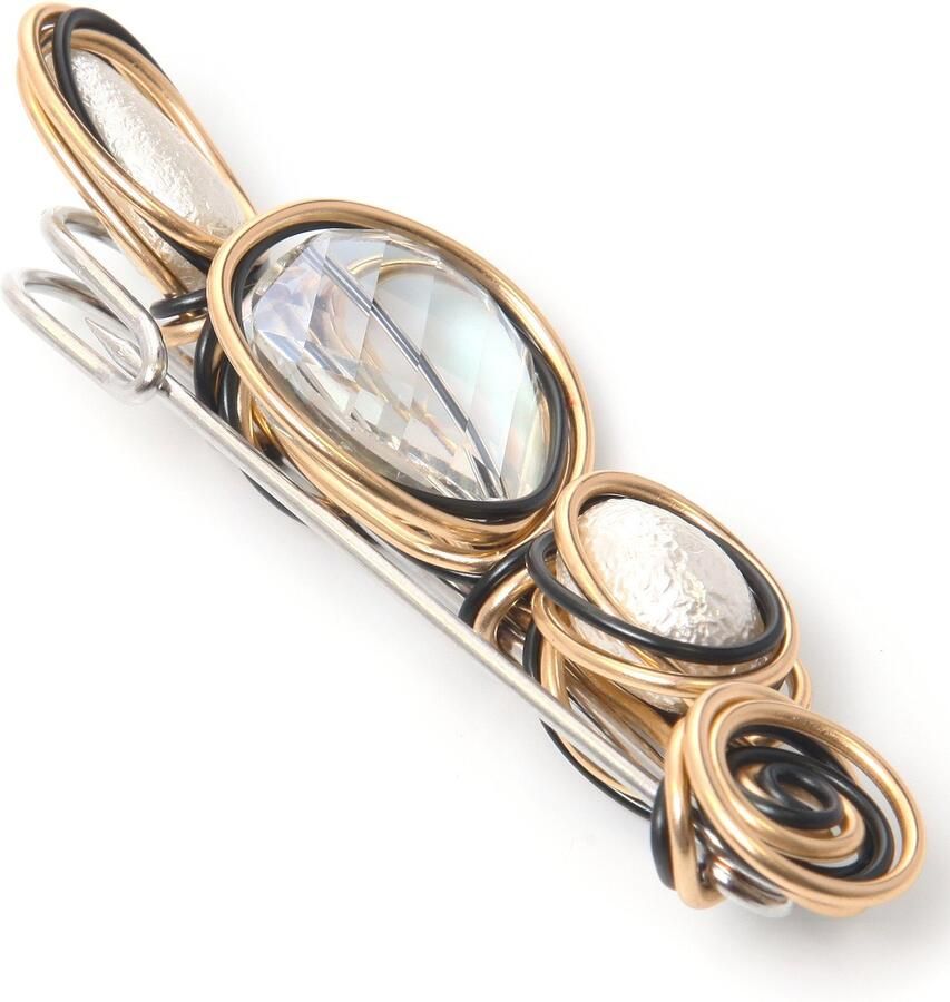 Firetti Broche Sieraad cadeau speldjuweel tricolor - Foto 3