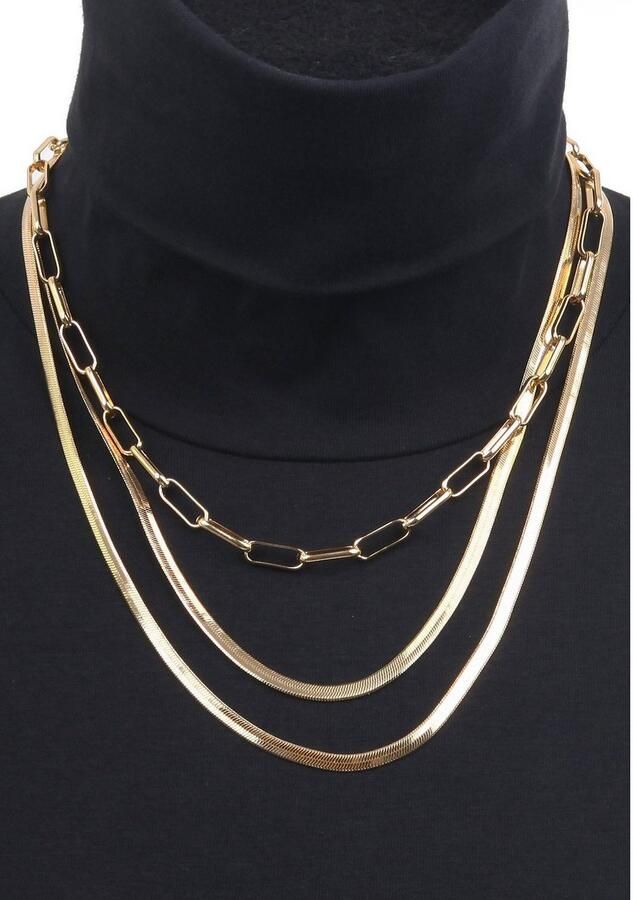 Firetti Collier Halsketting layering-look schakelketting