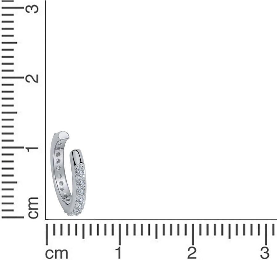 Firetti Ear cuff Sieraad Geschenk Oorbel zilver 925