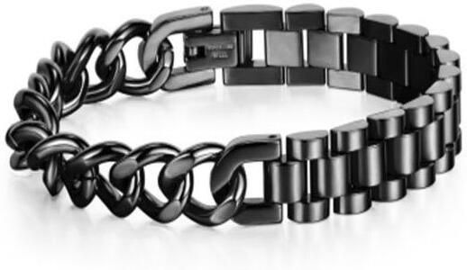 Firetti Edelstalen armband Sieraad cadeau armband panzerketting gecombineerd verstelbaar - Foto 3