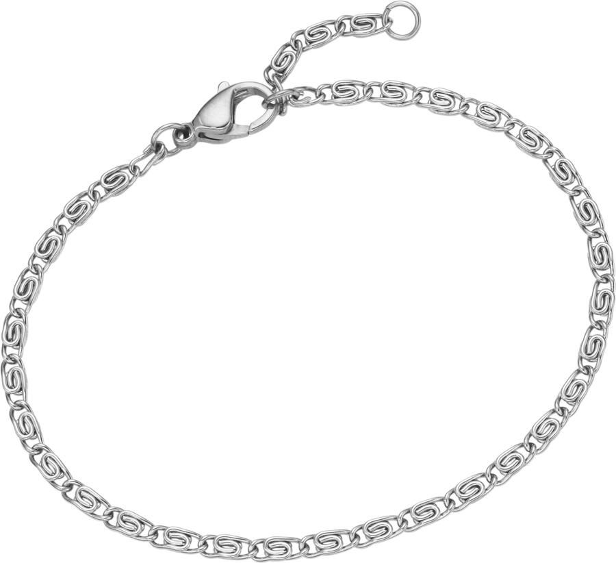 Firetti Edelstalen armband Sieraad cadeau S-panzerketting schakeling 3 45 mm breed - Foto 2