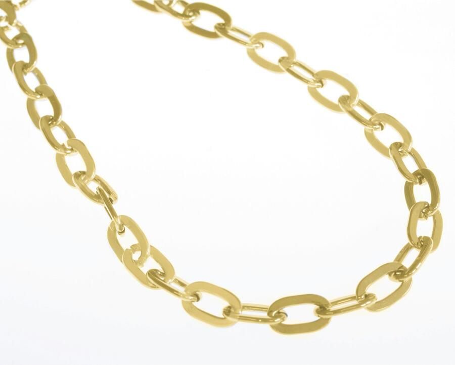 Firetti Edelstalen ketting Sieraad cadeau ankerketting schakeling 5 mm breed