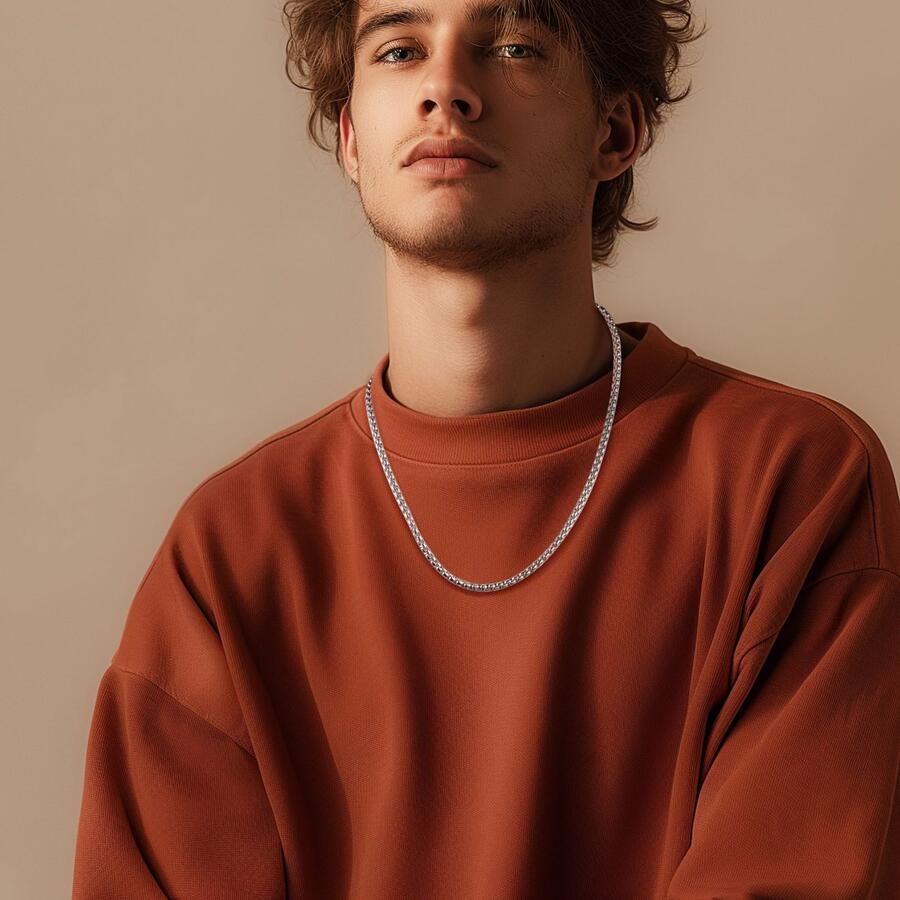 Firetti Edelstalen ketting Sieraad cadeau roestvrij staal halssieraad halsketting Venetiaanse ketting kleur - Foto 2