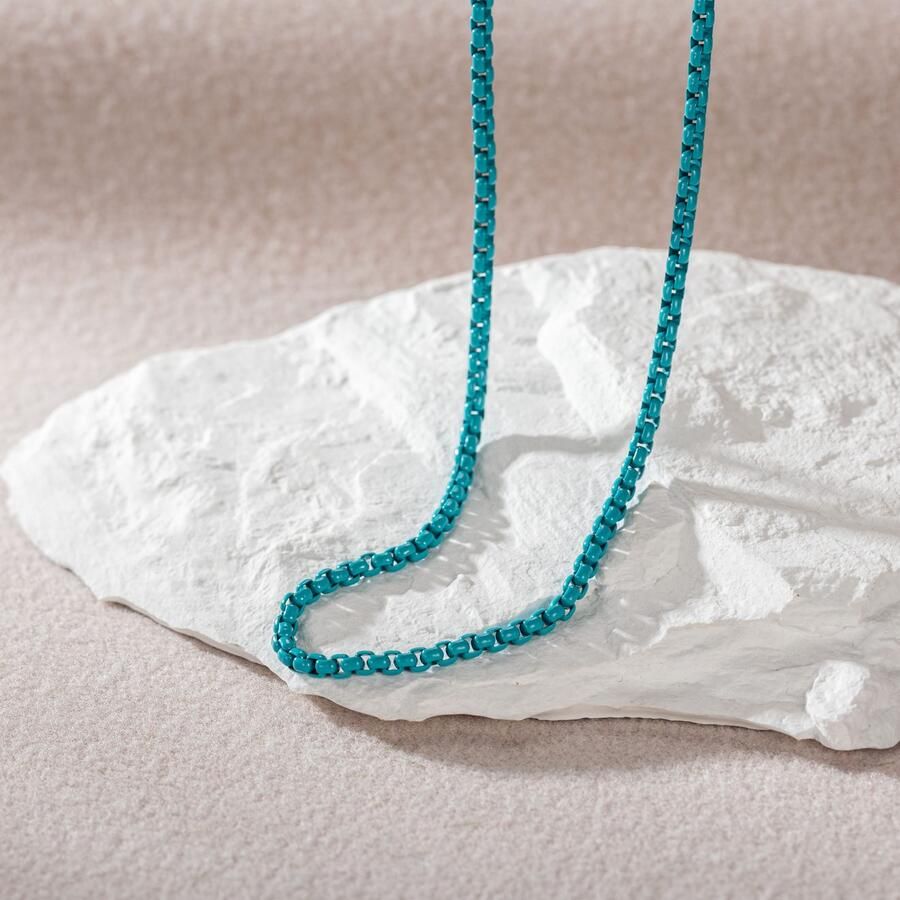 Firetti Edelstalen ketting Sieraad cadeau roestvrij staal halssieraad halsketting Venetiaanse ketting kleur